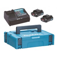 Makita POWERPACK komplektas DC10SB + 2x2 Ah  MAKPAC